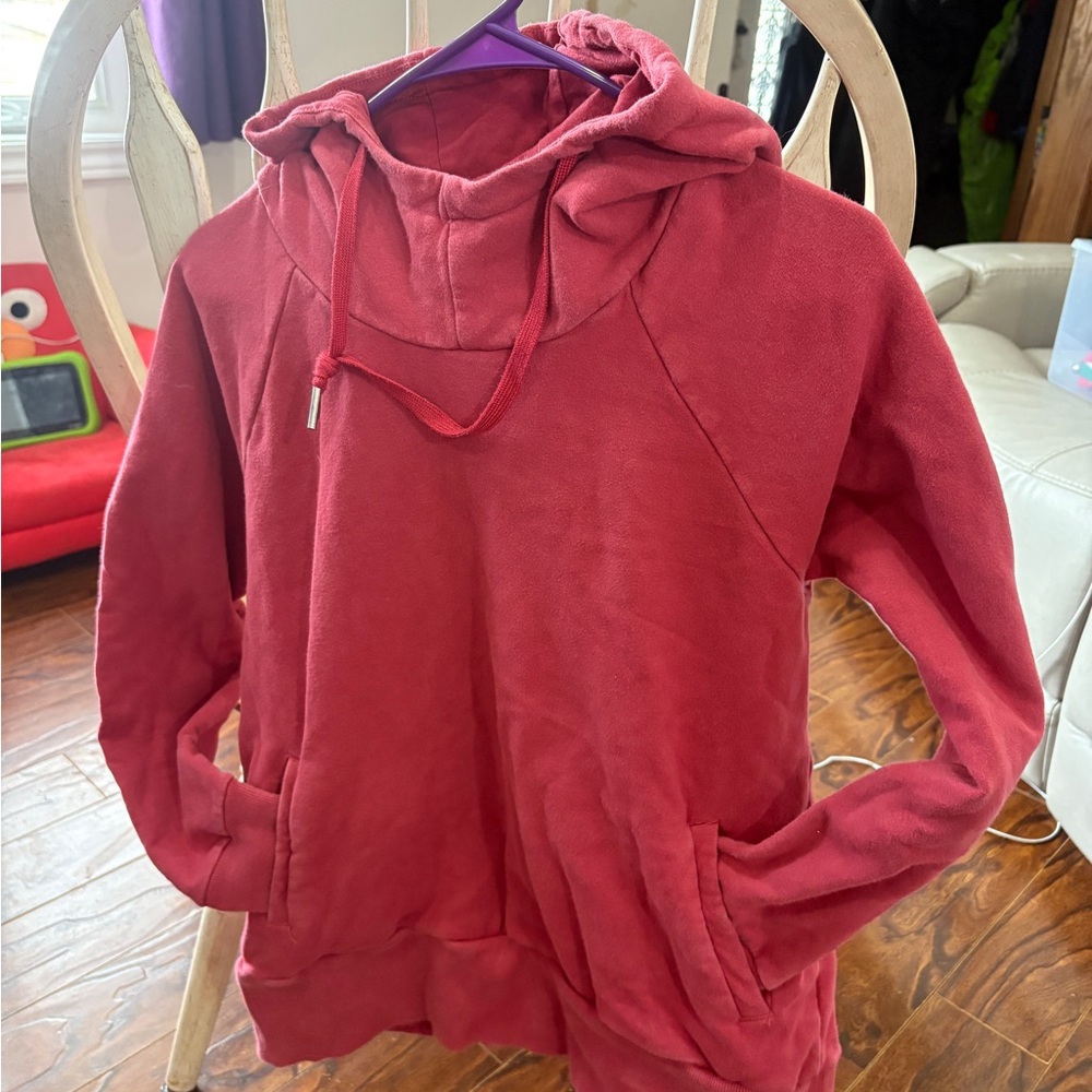 Women's Strawberry Coloured Hoodie Sweater